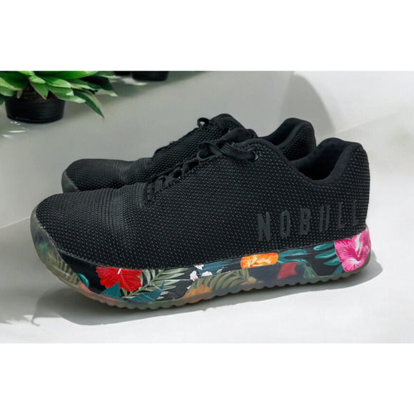NOBULL Shoes - NOBULL Outwork Trainer Shoes Midnight Tropical Palm Print Men’s 7.5 Women’s 9